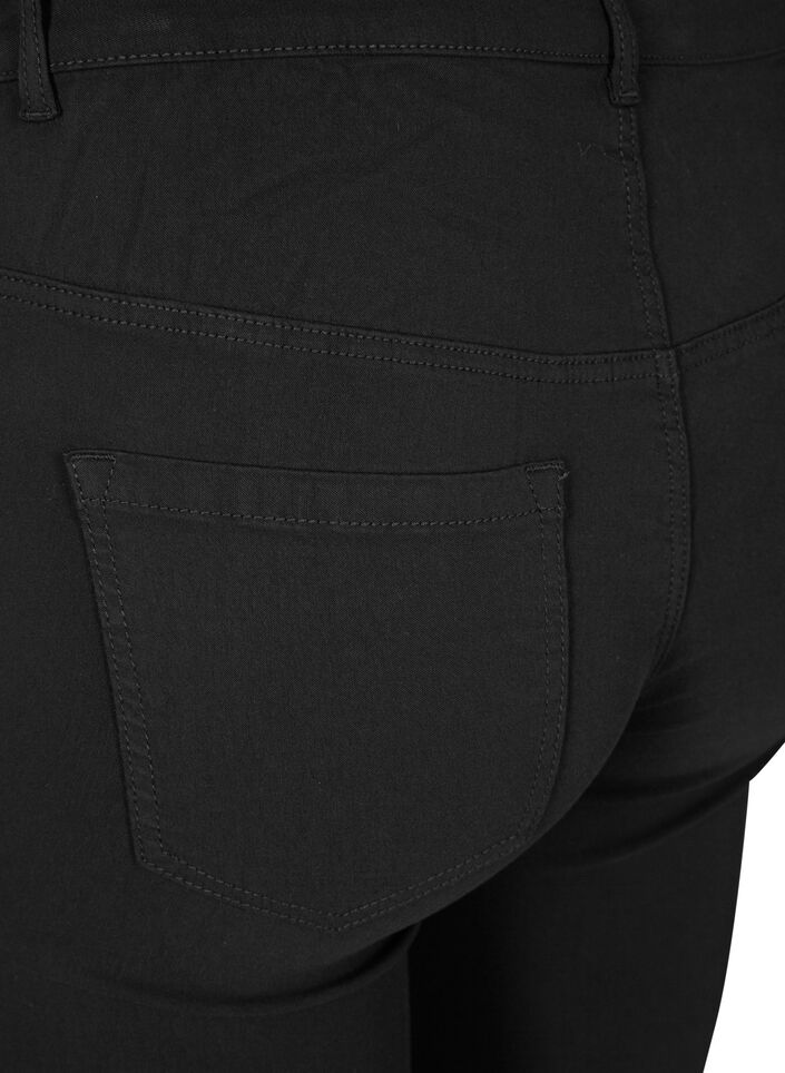 Slim fit bukser med lommer, Sort, Packshot image number 3