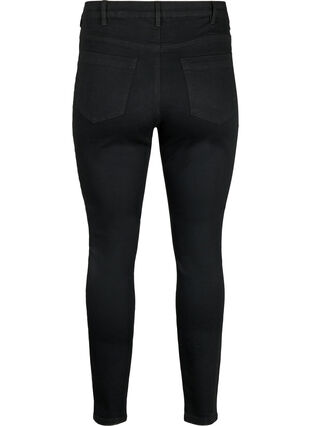 Amy jeans med høj talje og super slim fit, Black, Packshot image number 1