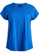 Kort&aelig;rmet t-shirt i bomuldsblanding, Bl&aring;, Packshot image number 0