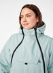 Funktionel ski anorak med hætte, Grøn, Model image number 5