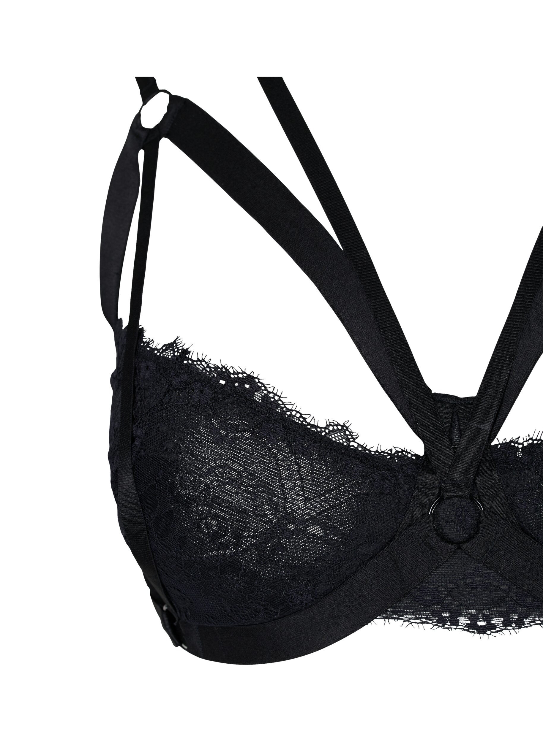 Zizzi B&oslash;jle bh med string, Black, Packshot image number 2