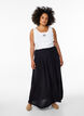 Maxinederdel i viskose med smock, Sort, Model image number 0