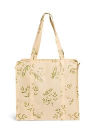 Shoppingbag med lynlås, Beige
