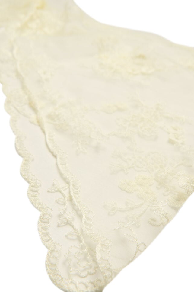 Trekantet blondetørklæde, Beige, Packshot image number 1