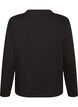 Basis t-shirt med lange &aelig;rmer, Sort, Packshot image number 1