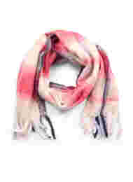 Halstørklæde med frynser, Pink