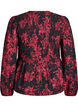 Bluse med smock og lange &aelig;rmer, Sort, Packshot image number 1