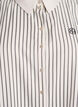 L&oslash;s skjorte med striber og brede manchetter, Hvid, Packshot image number 2