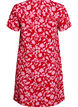 Kort a-shape kjole med blomsterprint, R&oslash;d, Packshot image number 1