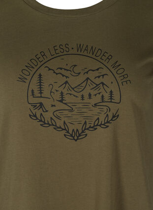 Kortærmet t-shirt med print, Ivy Green WONDER, Packshot image number 2