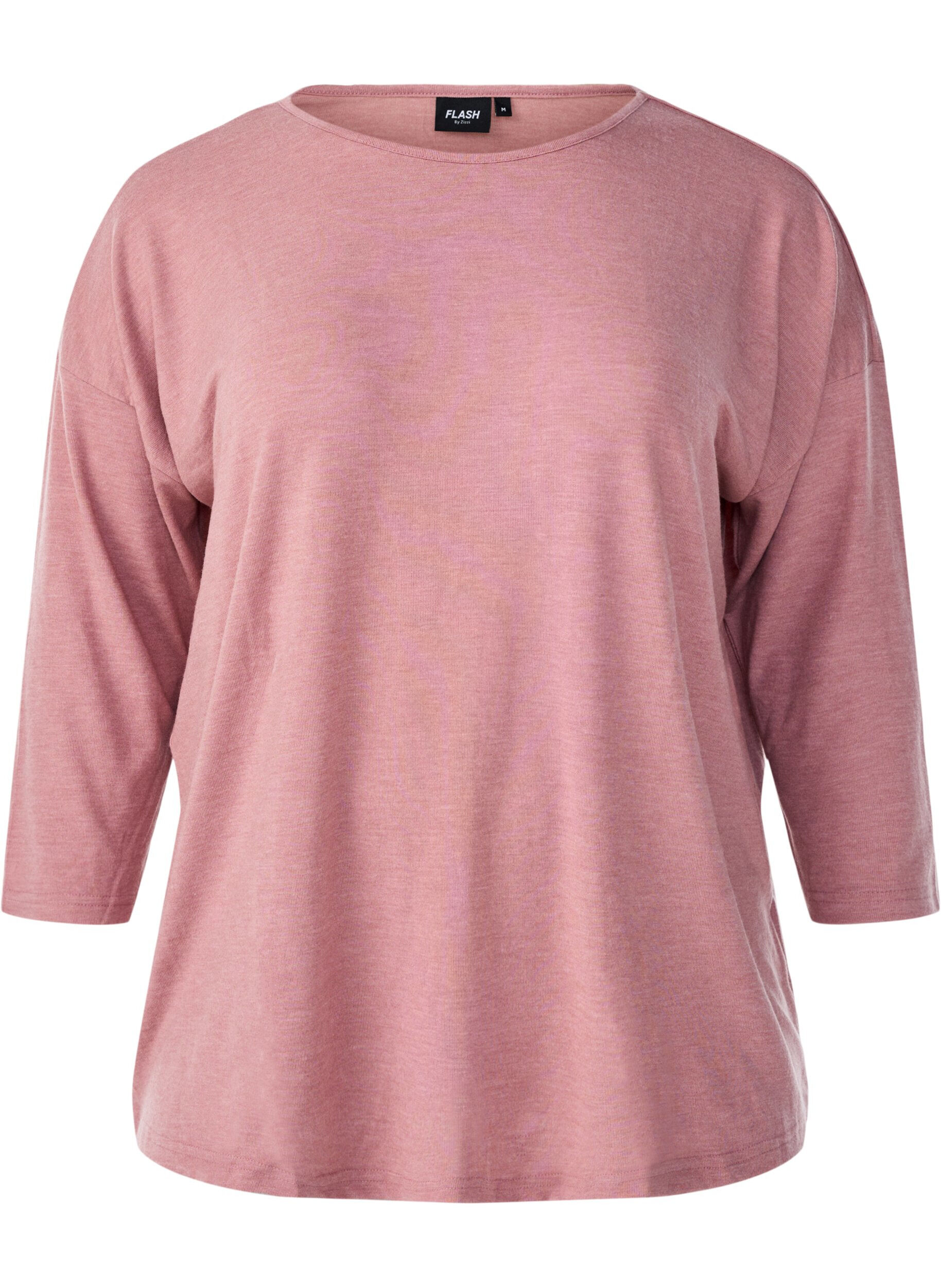 FLASH - Jerseybluse med 3/4 &aelig;rmer