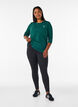 Tr&aelig;ningsbluse med 3/4 &aelig;rmer, Gr&oslash;n, Model image number 1