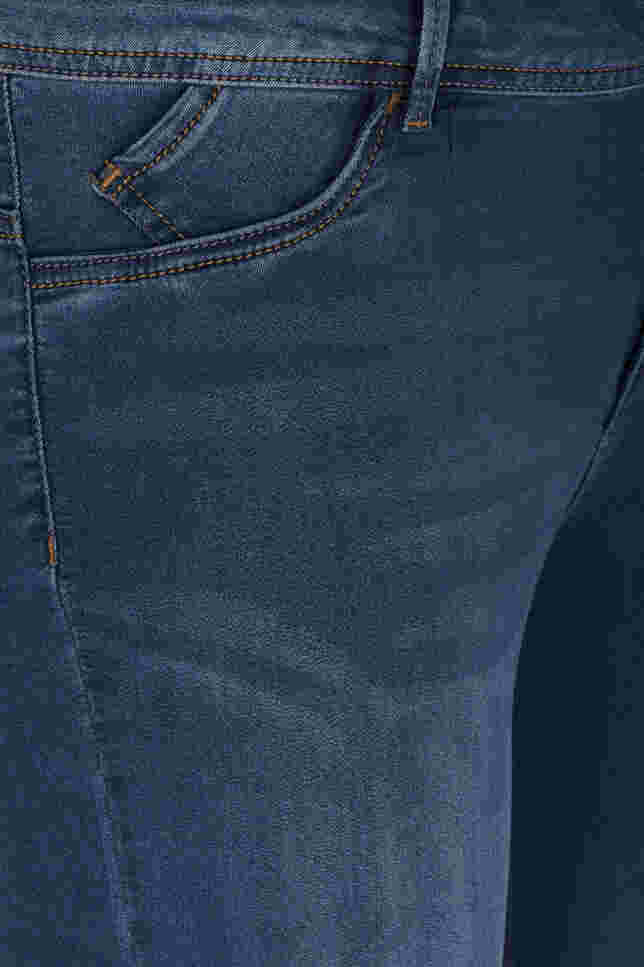 Ekstra slim Nille jeans med høj talje, Blue d. washed, Packshot image number 2