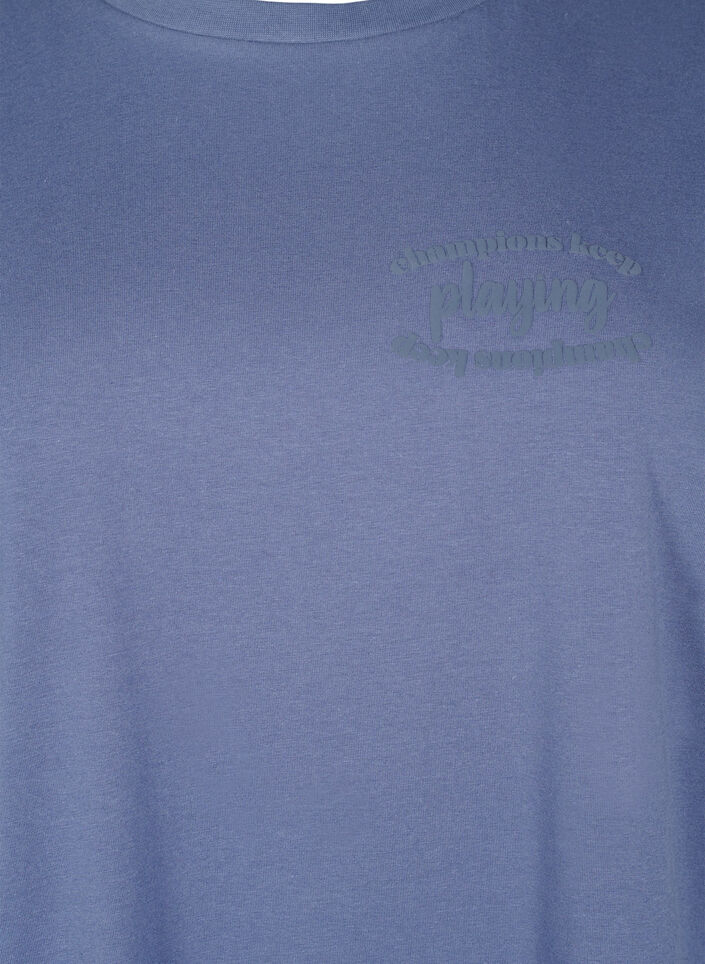 Sporty t-shirt i &oslash;kologisk bomuld, , Packshot image number 2