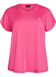 Ensfarvet tr&aelig;nings t-shirt, Lyser&oslash;d