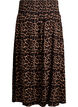 Maxinederdel i viskose med smock, Brun, Packshot image number 1