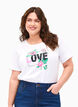 FLASH - T-shirt med motiv, Bright White Love, Model image number 0