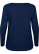 Natbluse med lange ærmer, Navy Blazer, Packshot image number 1