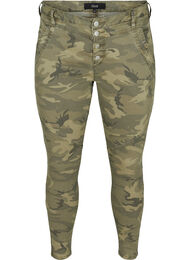 Tætsiddende bukser med camouflageprint, Camouflage