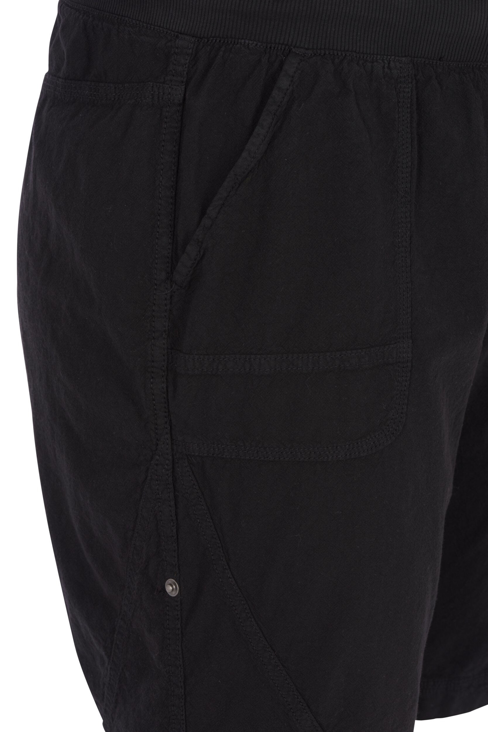 ZizziL&oslash;se shorts i bomuld med lommer, Sort, Packshot image number 2