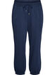 Sweatpants med h&oslash;j talje og bindeb&aring;nd, Bl&aring;, Packshot image number 0