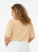 T-shirt med TENCEL&trade; Lyocell og striber , Gul, Model image number 2