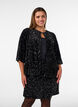 Kort pailletnederdel, Sort, Model image number 0
