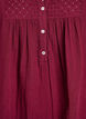 Tunika i bomuldsmusselin med broderi anglaise, M&oslash;rk Bordeaux, Packshot image number 2