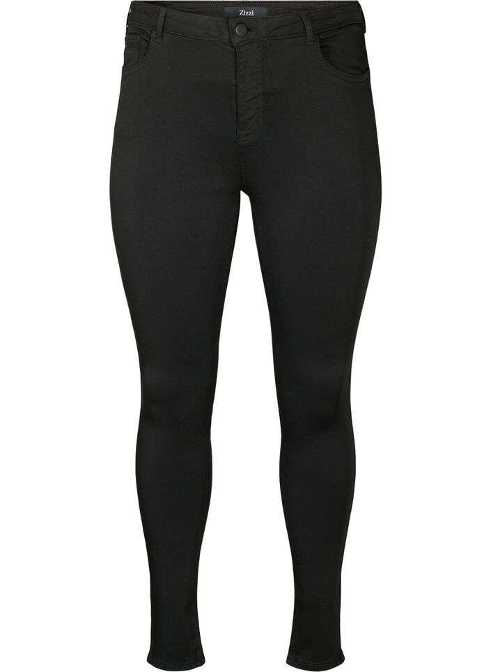 Stay black Amy jeans med høj talje, Sort, Packshot image number 0