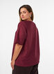 Bluse med struktur og glimmer, R&oslash;d, Model image number 2