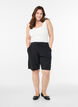 L&oslash;se shorts i bomuld med lommer, Sort, Model image number 1