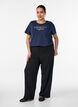 T-shirt med motiv, Bl&aring;, Model image number 1