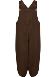 Overalls med balloneffekt og justerbare seler, Brun