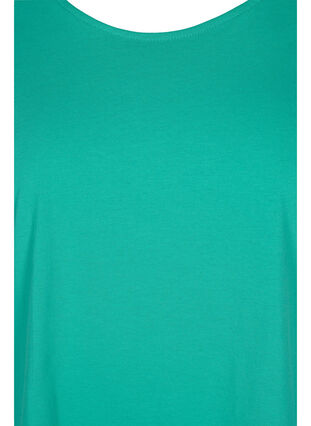 T-shirt i bomuldsmix, Sea Green, Packshot image number 2