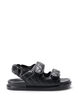 Wide fit - Læder sandal, Sort, Packshot image number 0