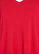 Midilang t-shirtkjole med V-hals, Rød, Packshot image number 2