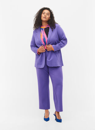 Klassiske bukser med vidde, Ultra Violet, Model image number 0