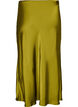 Satin midi-nederdel, Gr&oslash;n, Packshot image number 1
