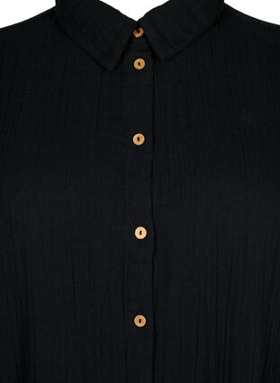 Kortærmet skjorte med knapper, Black, Packshot image number 2