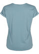 Kort&aelig;rmet t-shirt i bomuldsblanding, Bl&aring;, Packshot image number 1