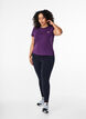 Slim fit trænings t-shirt med rund hals, Purple Pennant, Model image number 2