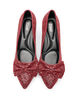 Glitter pump med sl&oslash;jfe, R&oslash;d, Packshot image number 2
