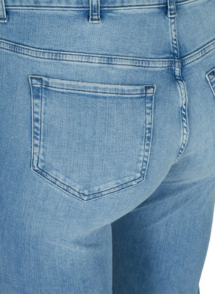 Super slim Amy jeans med høj talje , Blue denim, Packshot image number 3