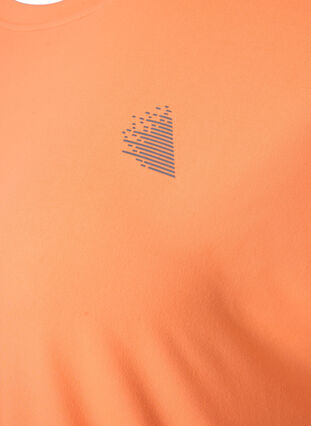 Kortærmet trænings t-shirt , Neon Orange, Packshot image number 2