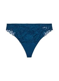 Blonde g-streng trusse, Blå