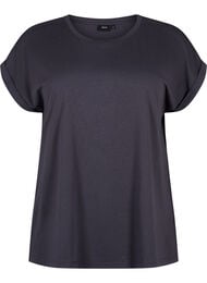Kort&aelig;rmet t-shirt i bomuldsblanding, Gr&aring;