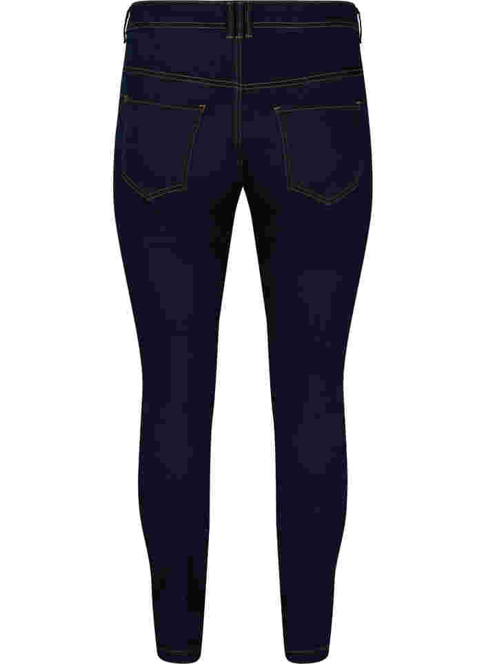 Ekstra slim Nille jeans med høj talje, Blue denim, Packshot image number 1