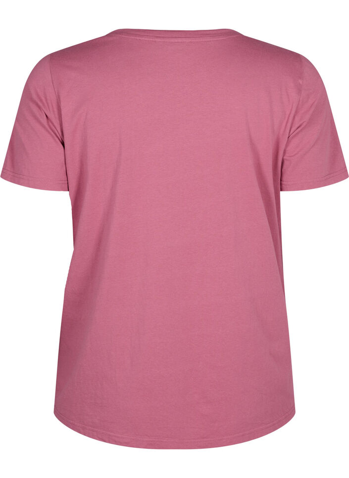 T-shirt i bomuld med tekstmotiv, Malaga W. ALASKA, Packshot image number 1