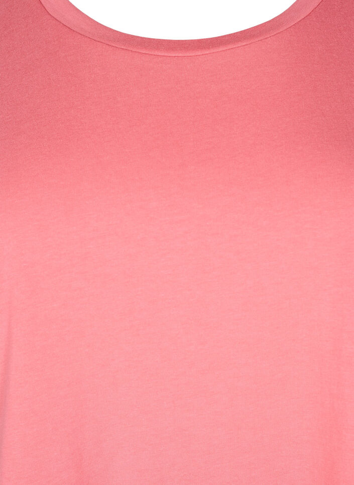 Kort&aelig;rmet t-shirt i bomuldsblanding, Lyser&oslash;d, Packshot image number 2