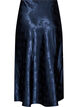 Satin nederdel med tonet blomsterm&oslash;nster, Bl&aring;, Packshot image number 1